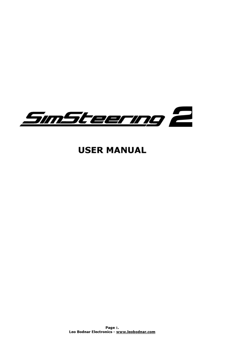 Leo Bodnar Electronics SimSteering 2 user manual
