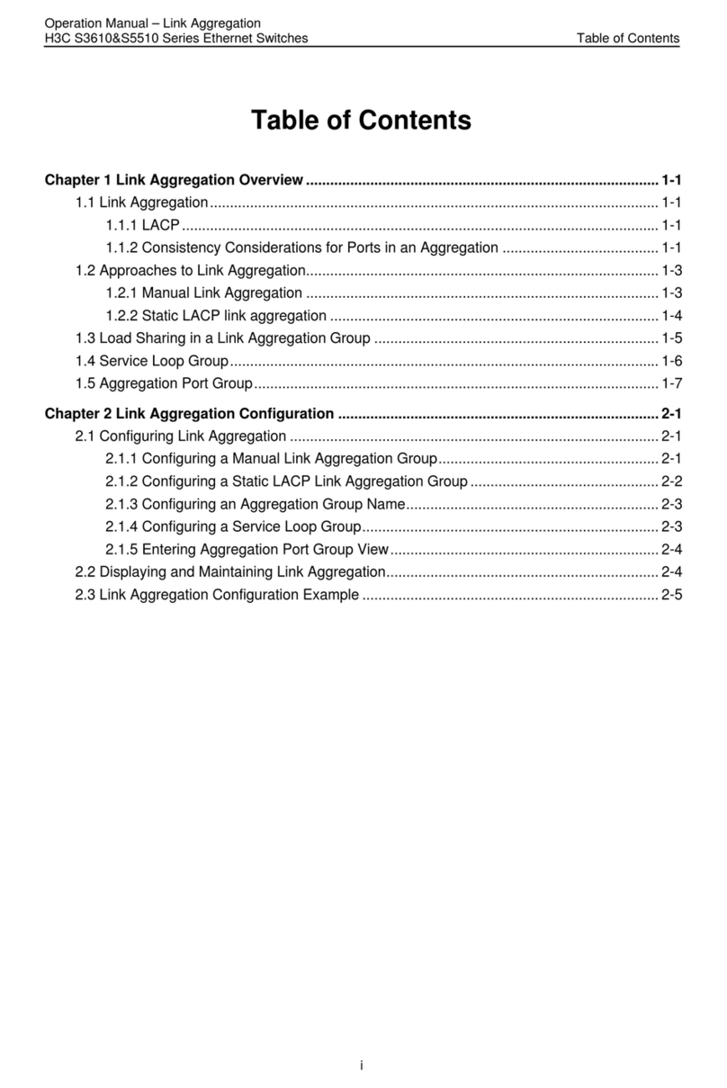 H3C S3610 Series Operation manual