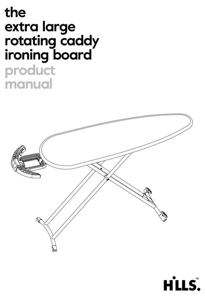 Hills Extra Large Rotating Caddy Ironing Board product manual