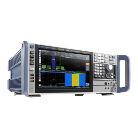 R&S FSVA3000 Series User manual