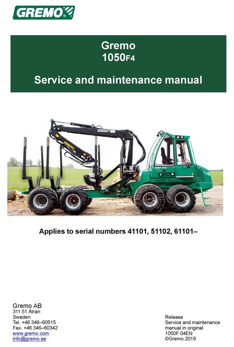 GREMO 1050F4 Service and maintenance manual
