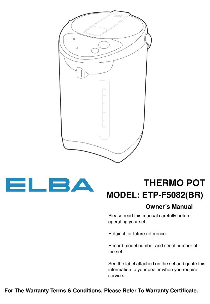 Elba ETP-F5082 owner's manual