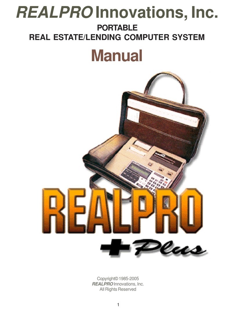 REALPRO INNOVATIONS REALPRO PLUS manual