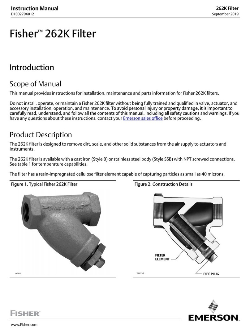 Emerson Fisher 262K User manual