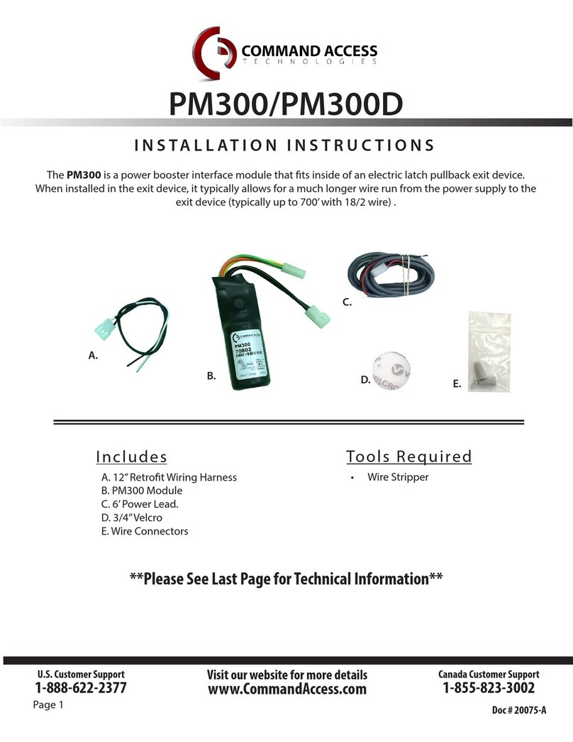 Command access PM300 installation instructions