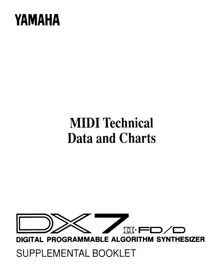 Yamaha DX7 II D Installation and operation manual