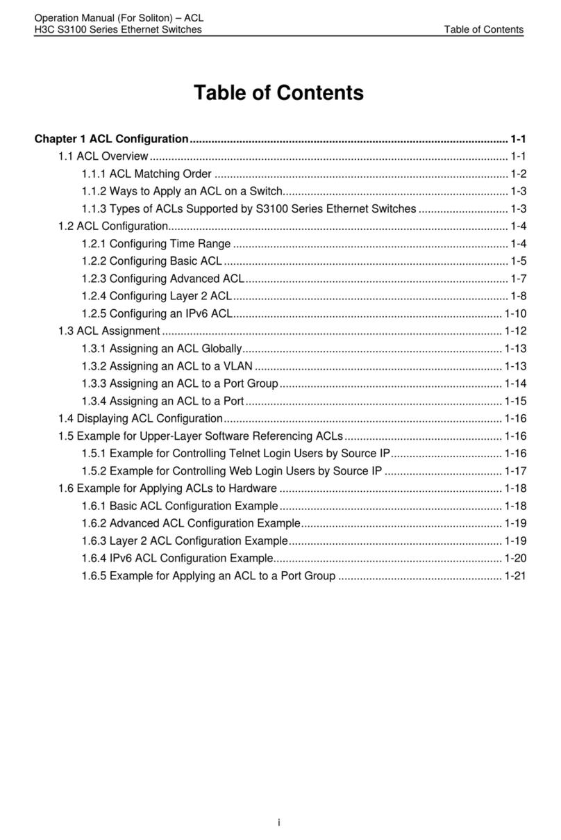 H3C S3100 Series User manual