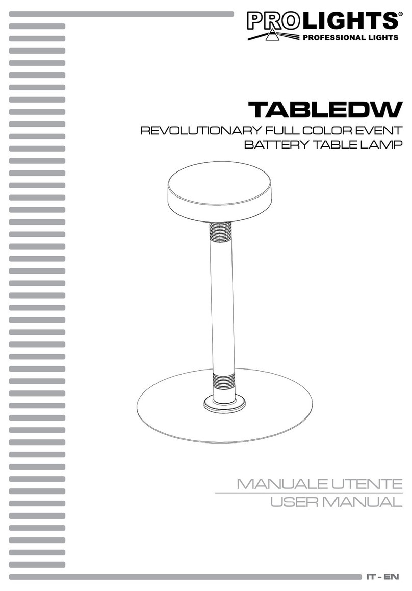 ProLights TABLEDW user manual