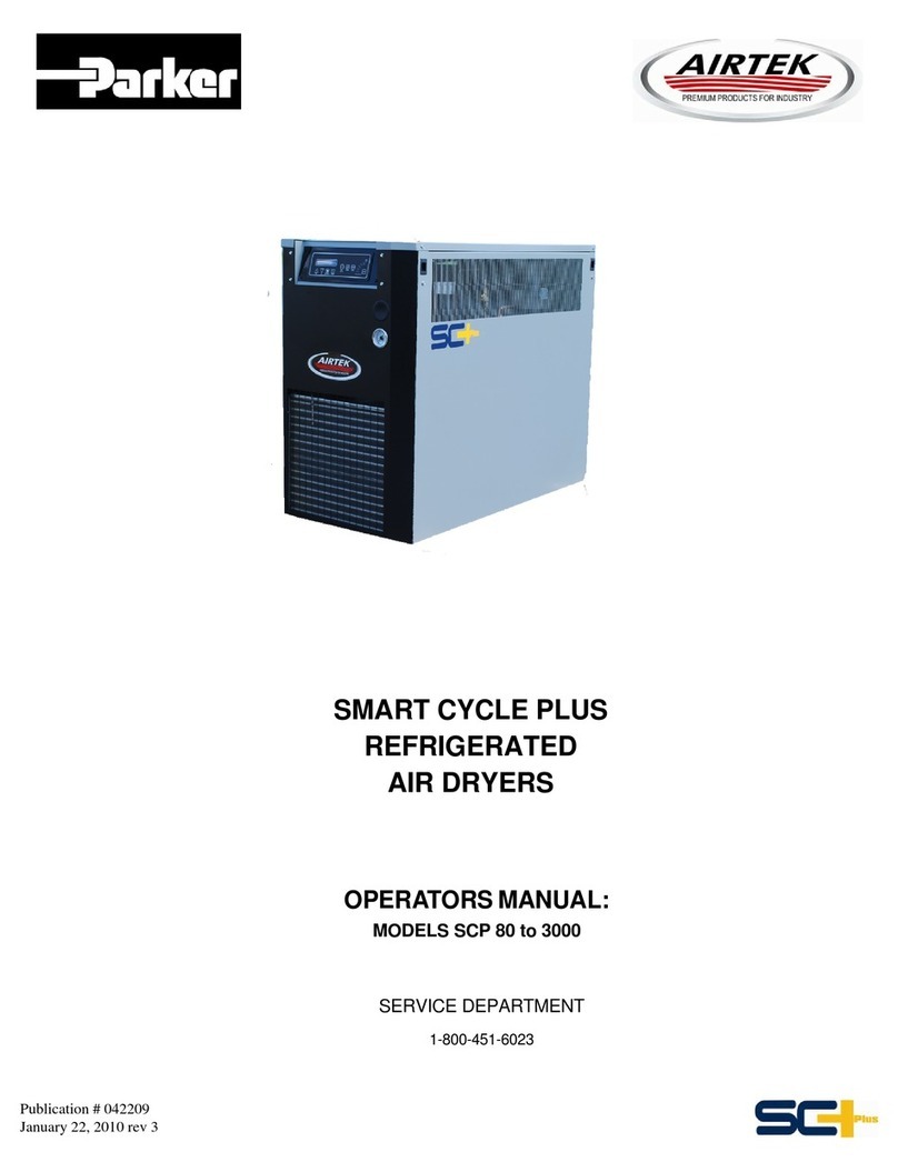 Parker Airtek SMART CYCLE PLUS 80 User manual