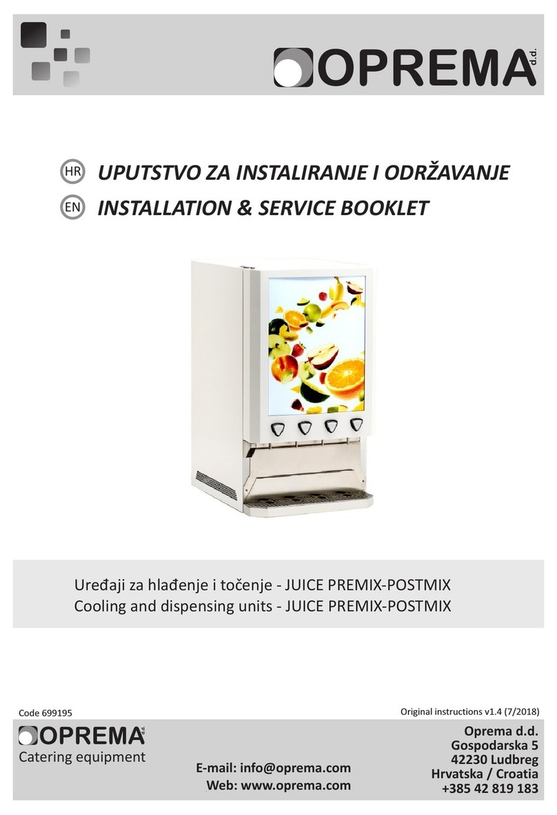 Oprema Juice Premix-Postmix Installation & Service Booklet
