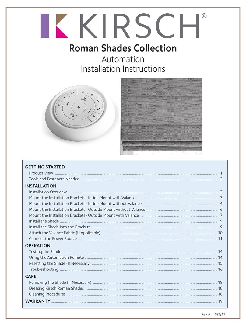 Kirsch Roman Shades Automation installation instructions