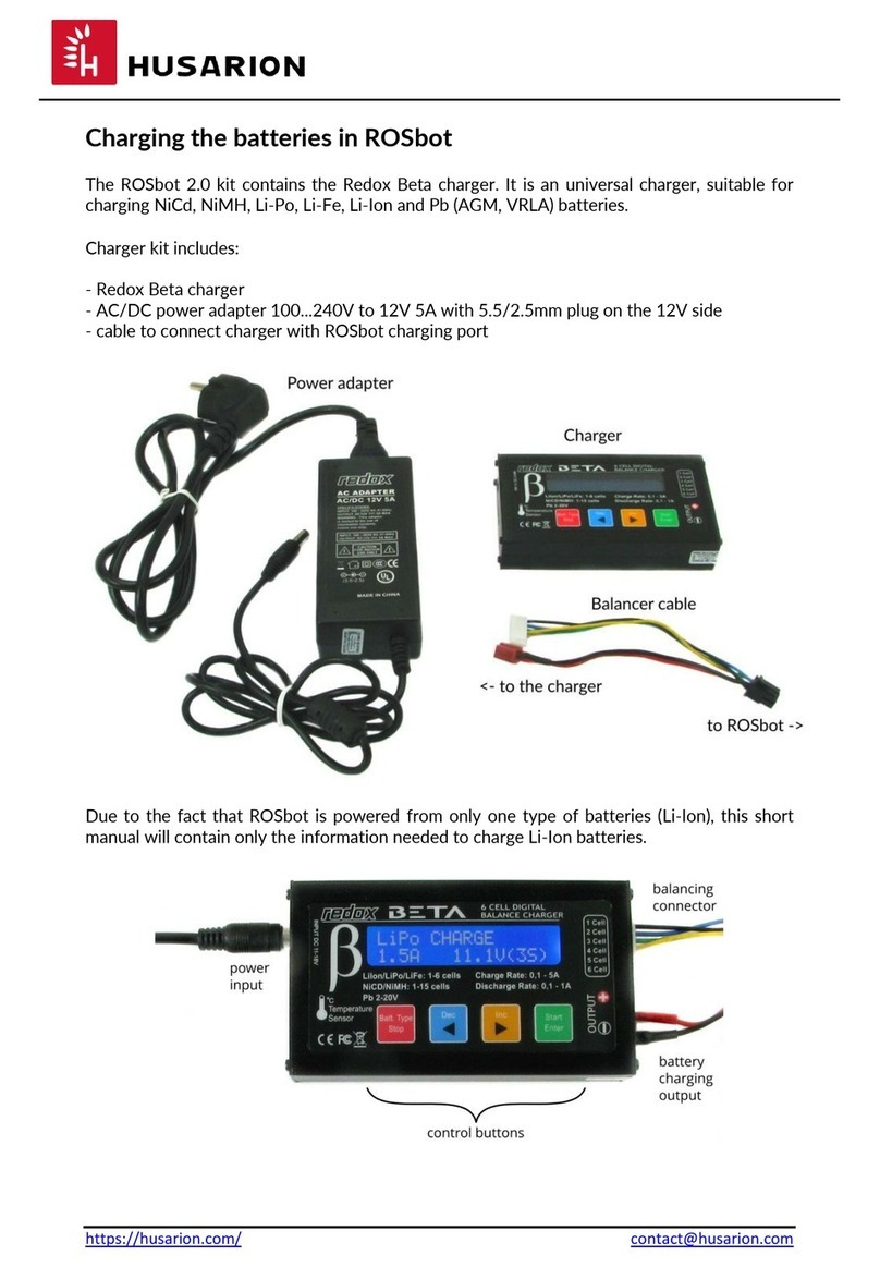 Husarion ROSbot 2.0 Charging manual Husarion ROSbot 2.0 Charging manual