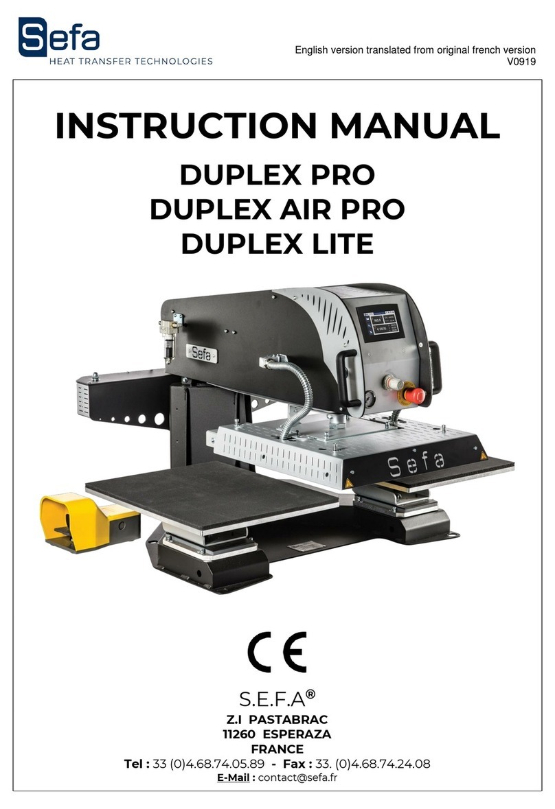 Sefa DUPLEX PRO User manual