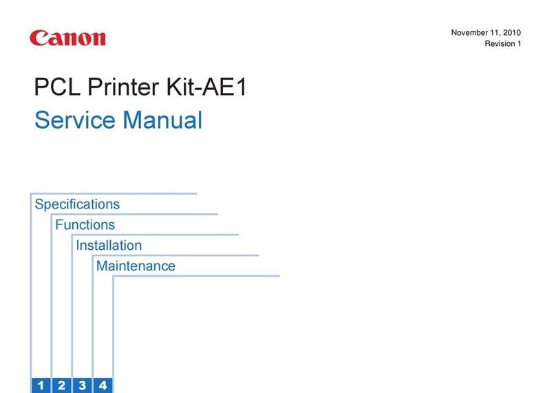 Canon PCL Printer Kit-AE1 User manual