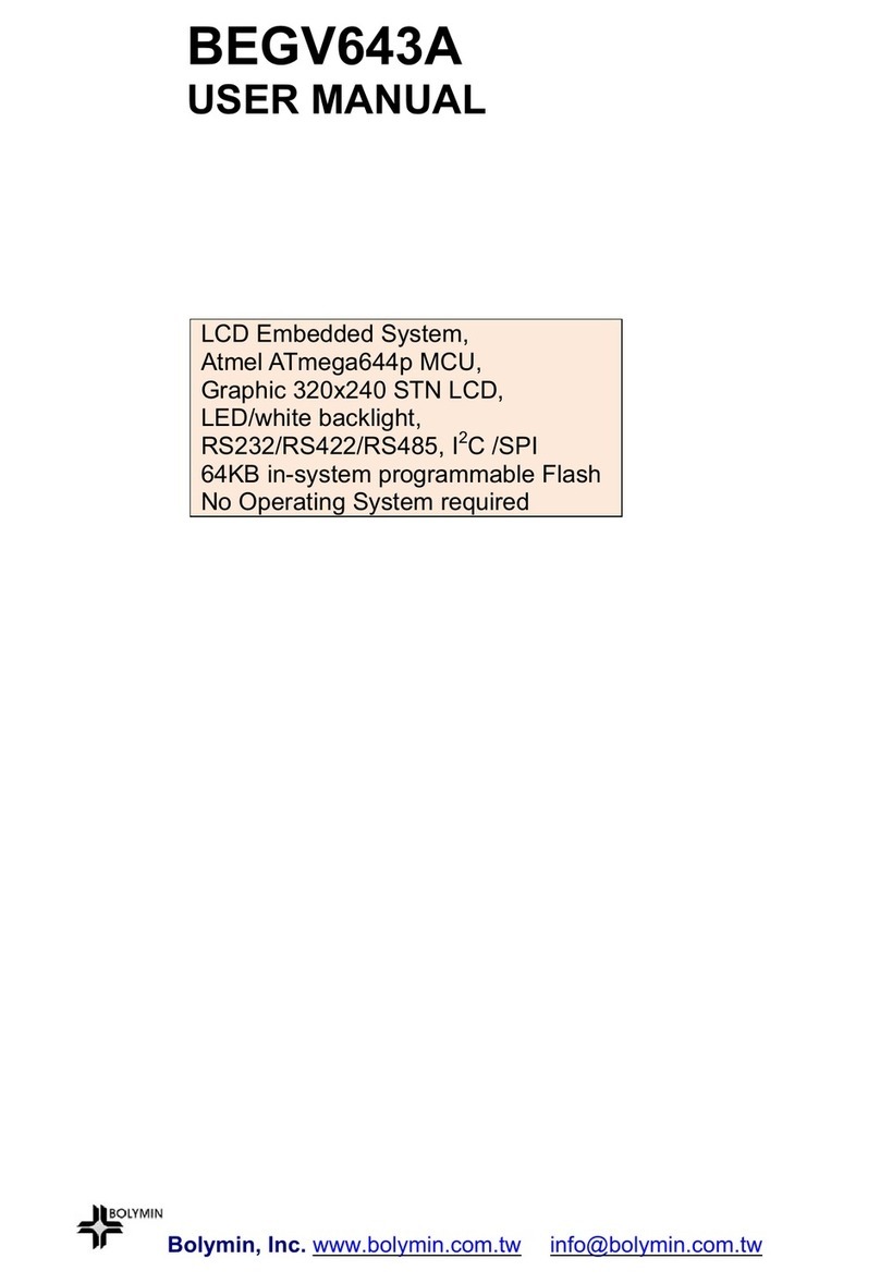 Bolymin BEGV643A Series user manual