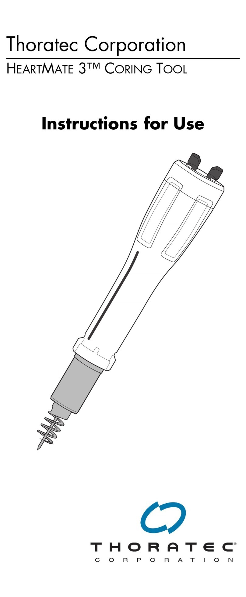 Thoratec HeartMate 3 Coring Tool User manual