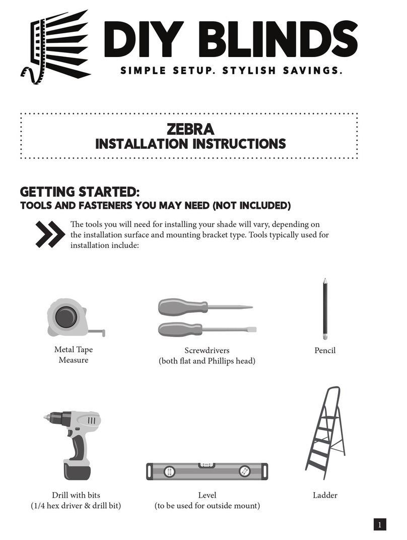 Diy Blinds Zebra installation instructions