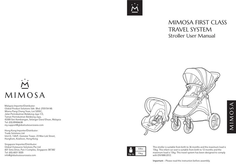 Mimosa FIRST CLASS TRAVEL SYSTEM user manual