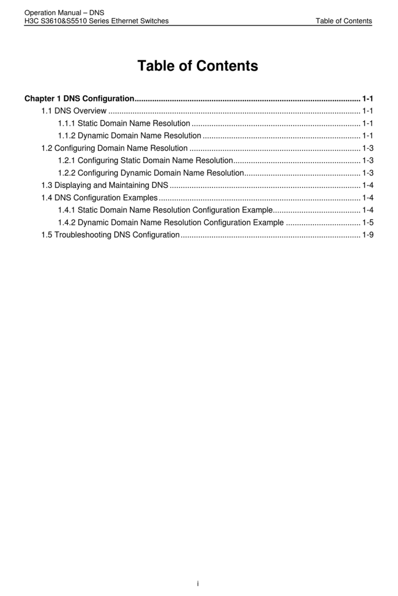 H3C S3610 Series Operation manual