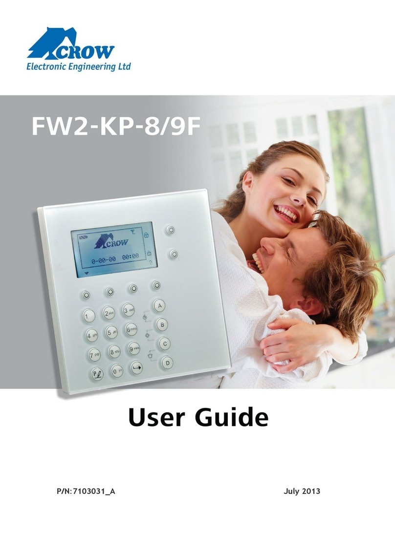 CROW ELECTRONIC ENGINEERING LTD. FW2-KP-8F user guide