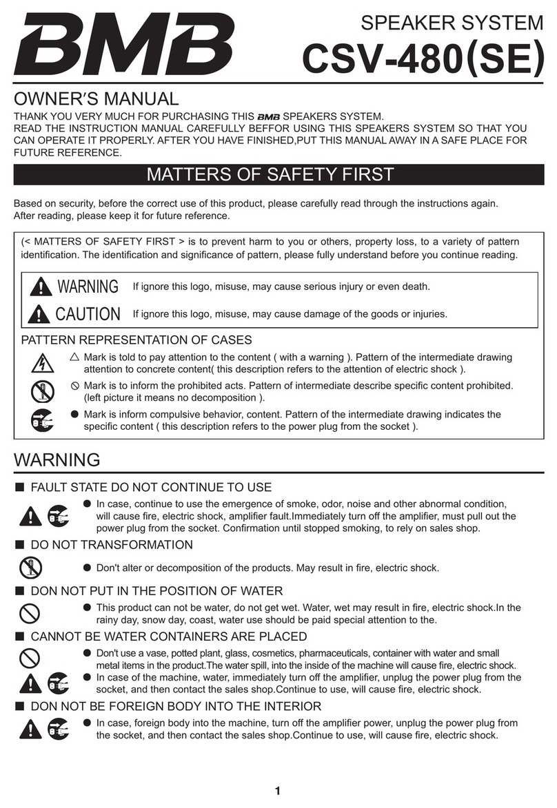 BMB CSV-480 owner's manual