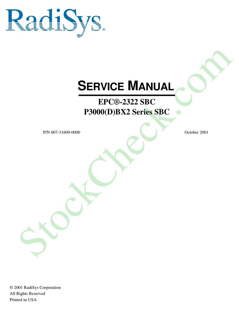 RadiSys P3000BX2 Series User manual
