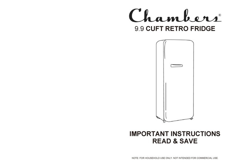 Chambers MRS330 Important instructions