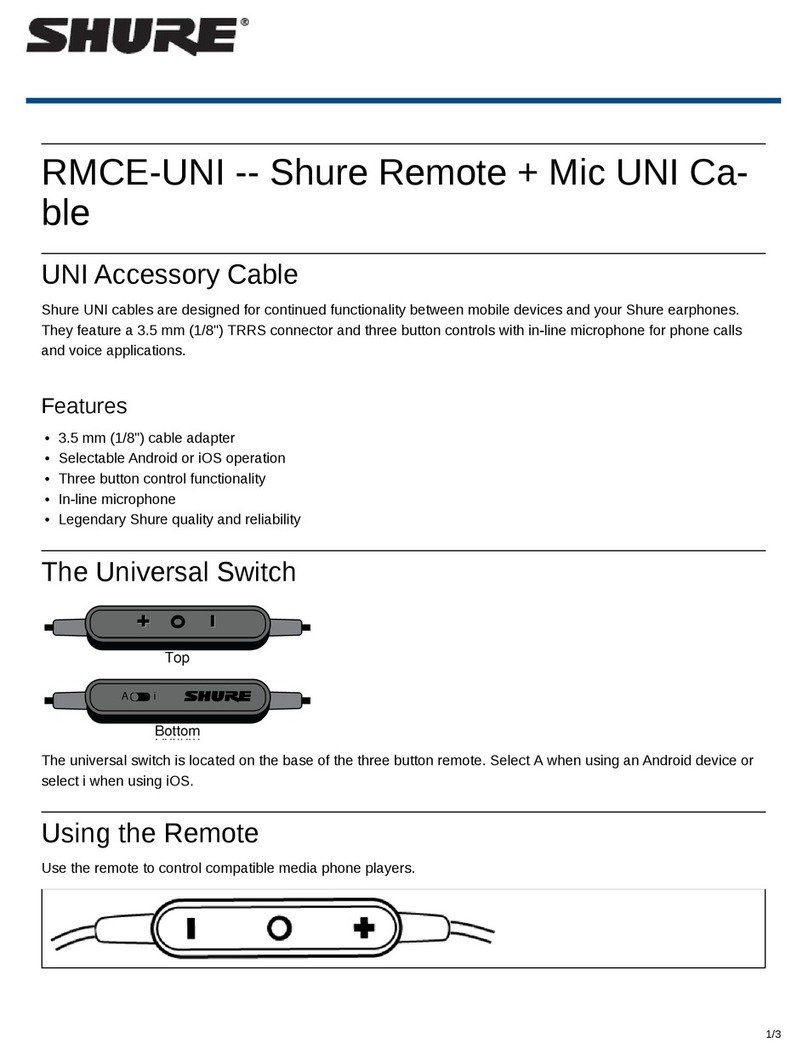 Shure RMCE-UNI manual