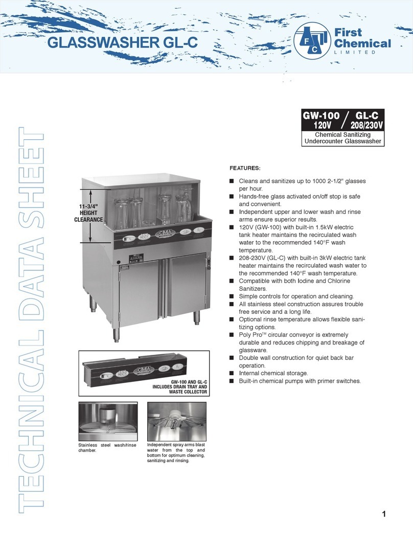 CMA Dishmachines GW-100 Instruction Manual