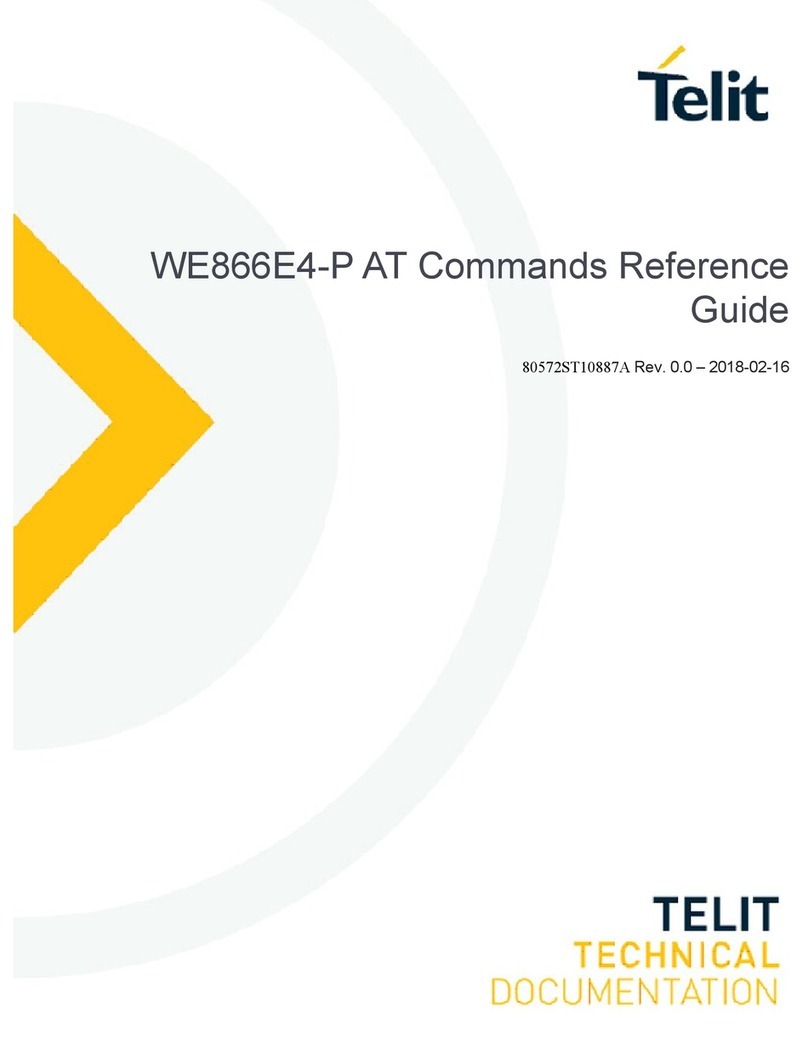 Telit Wireless Solutions WE866E4-P Installation manual Telit Wireless Solutions WE866E4-P Installation manual