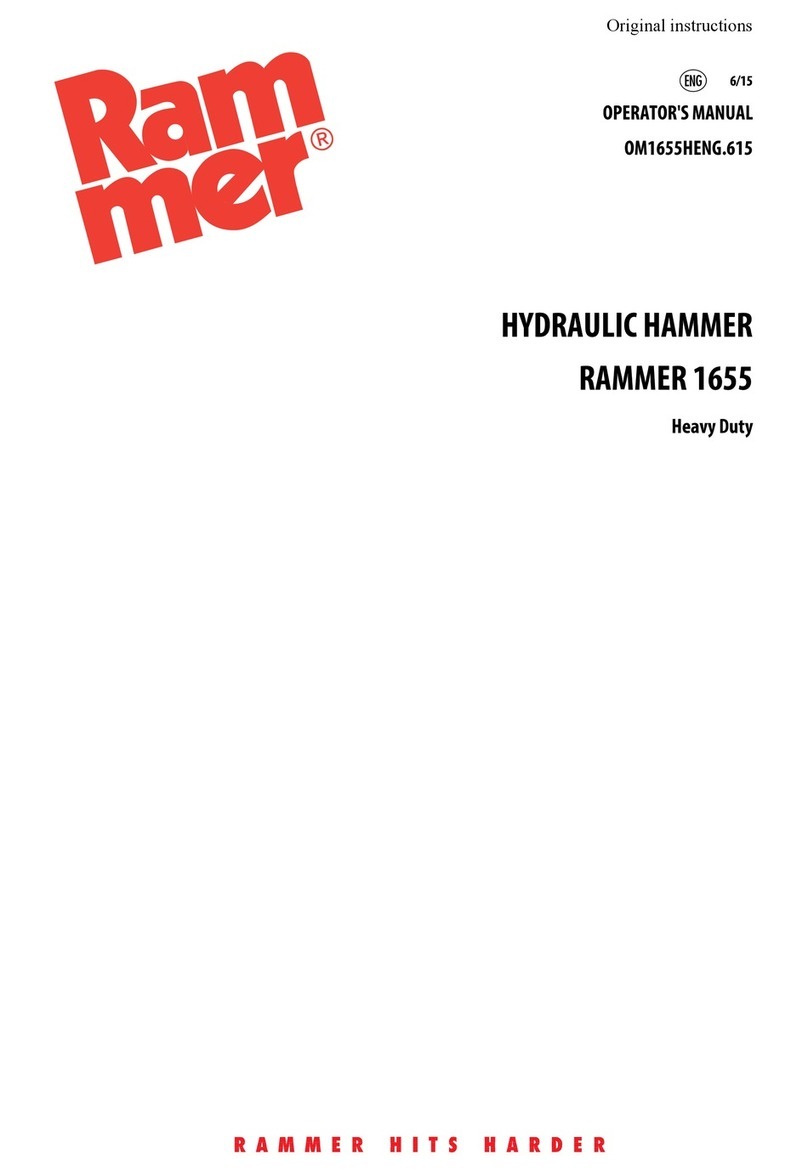RAMMER 1655 Operator's manual