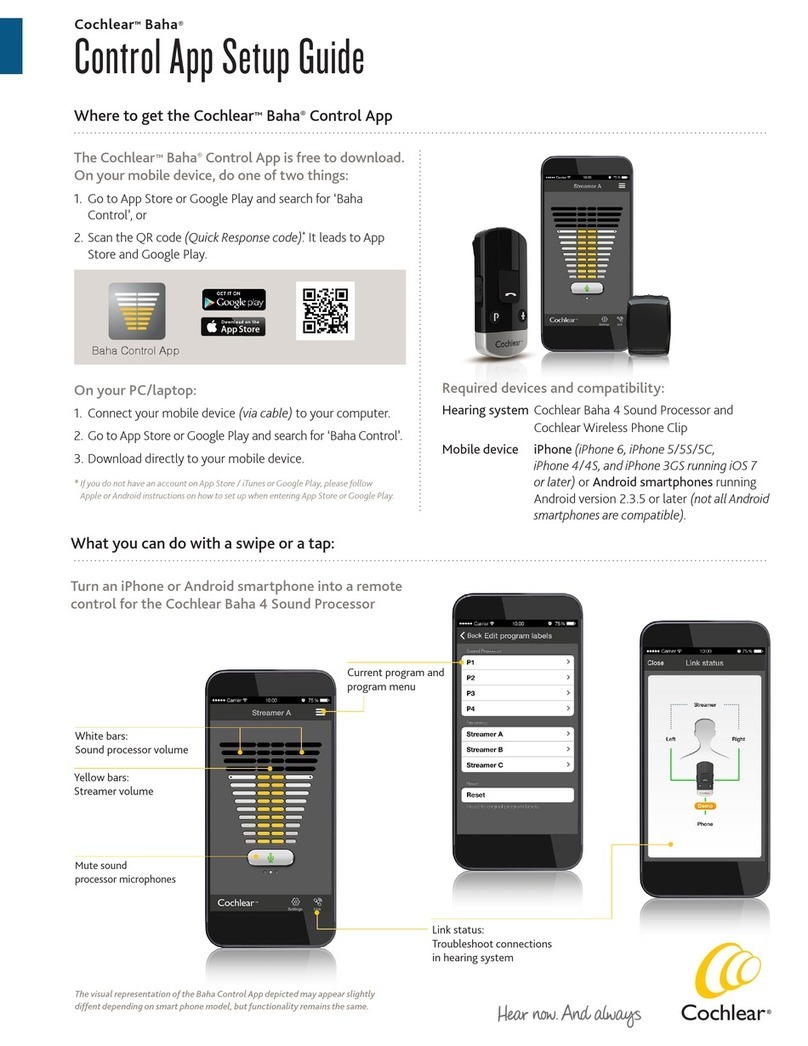 Cochlear Baha User manual