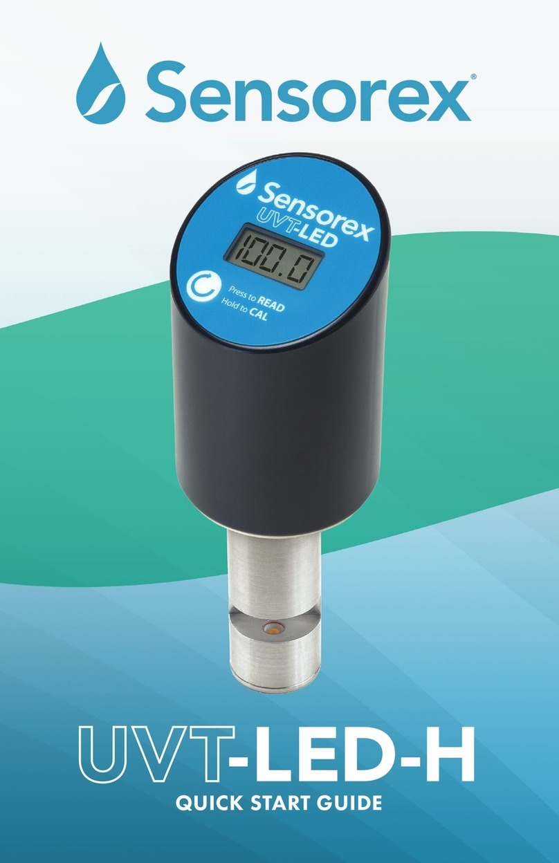 Sensorex UVT-LED-H quick start guide