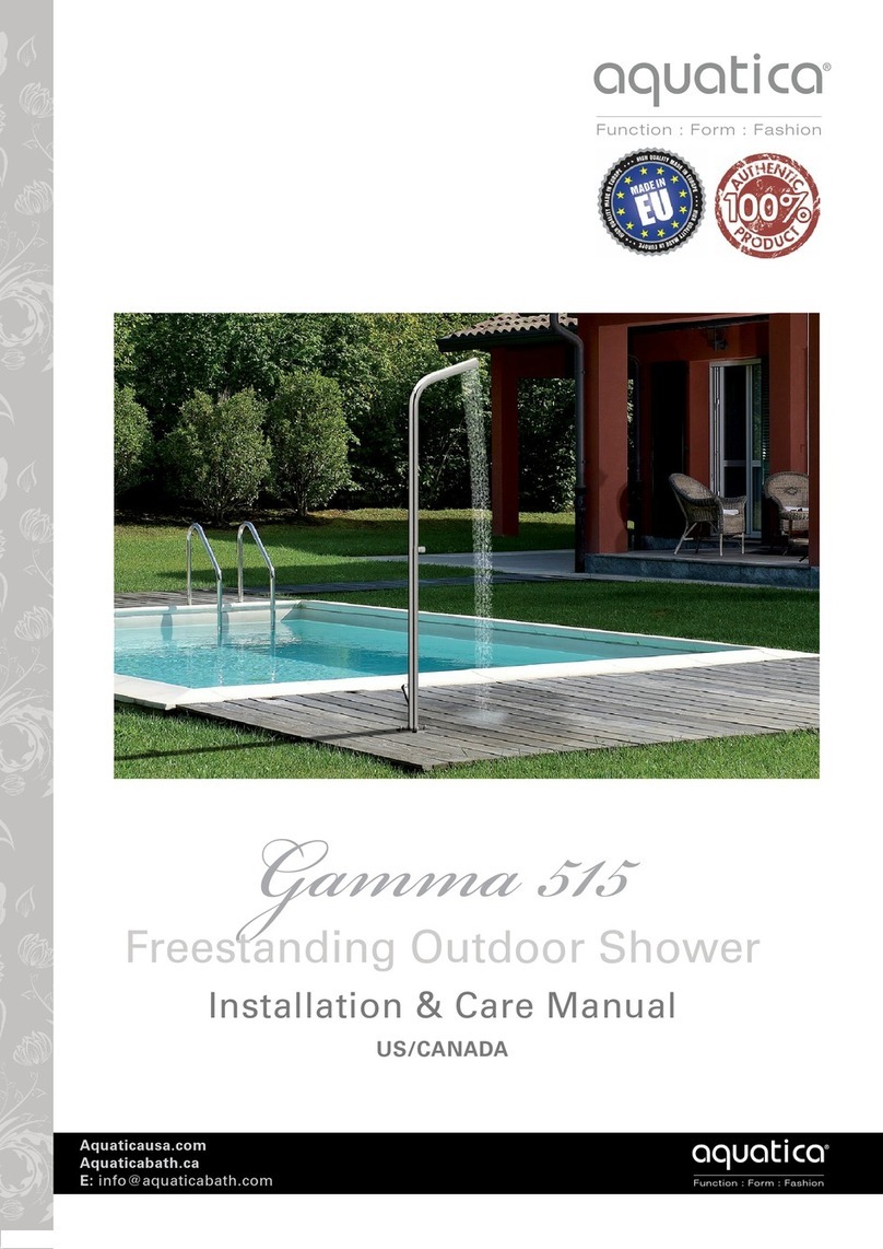 Aquatica Digital Gamma 515 Installation & Care Manual Aquatica Digital Gamma 515 Installation & Care Manual