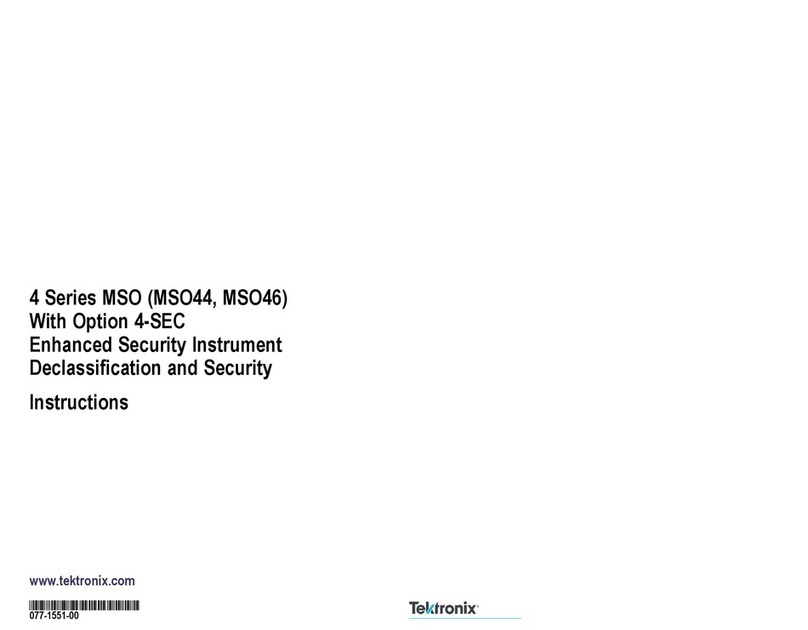 Tektronix MSO 4 Series User manual