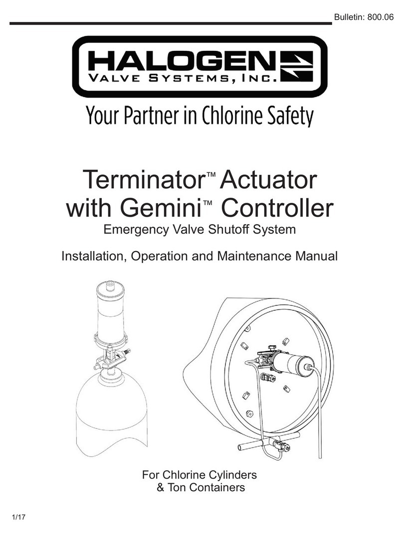 HALOGEN VALVE SYSTEMS Terminator User manual