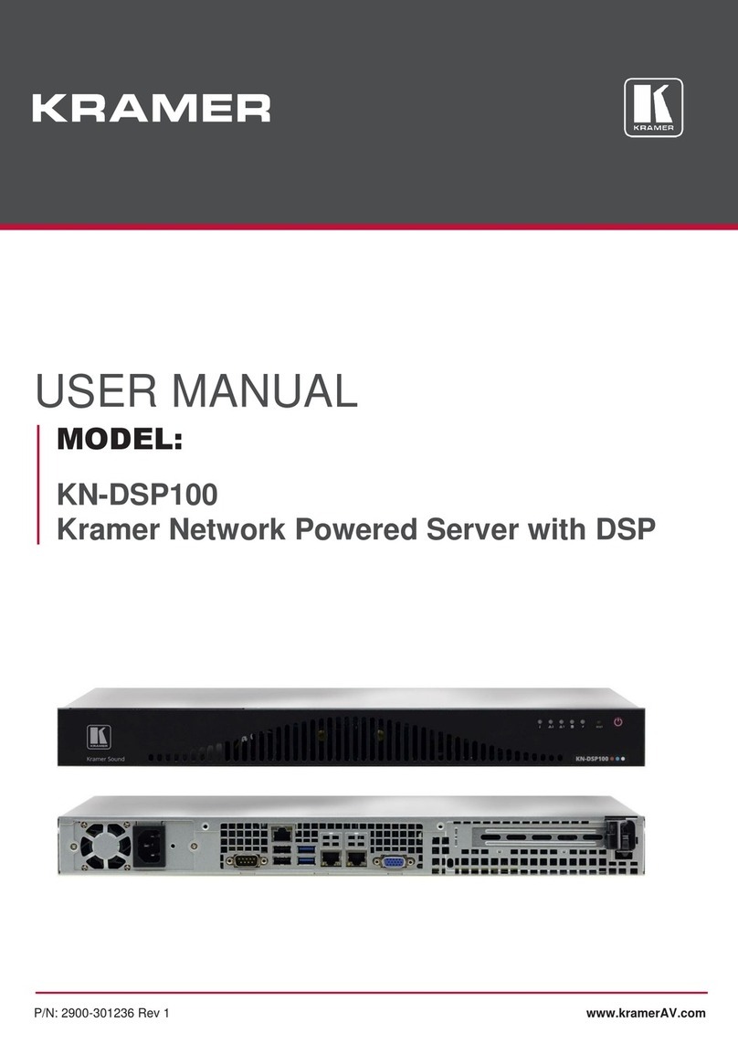 Kramer KN-DSP100 User manual