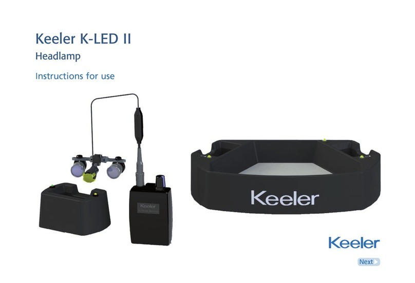Keeler K-LED II Instructions for use