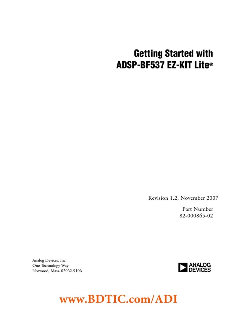 Analog Devices EZ-KIT Lite ADSP-BF537 User manual