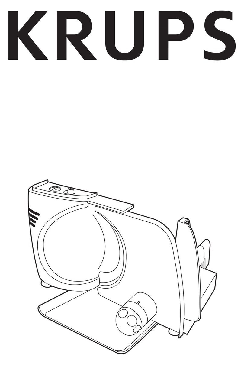 Krups Food Slicer Universal F372 Series User manual