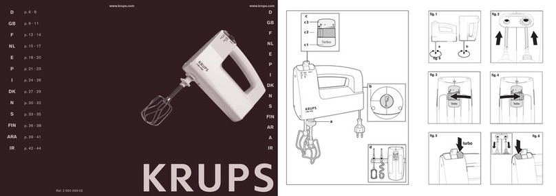 Krups 3 MIX F6081131 User manual