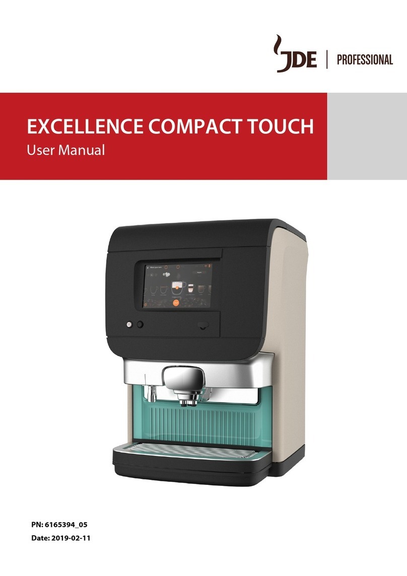 JDE EXCELLENCE COMPACT TOUCH user manual