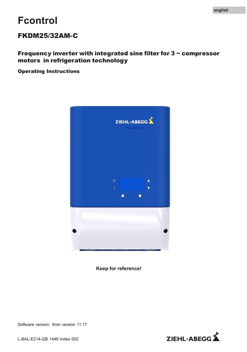 ZIEHL-ABEGG Fcontrol FKDM..-C Series operating instructions