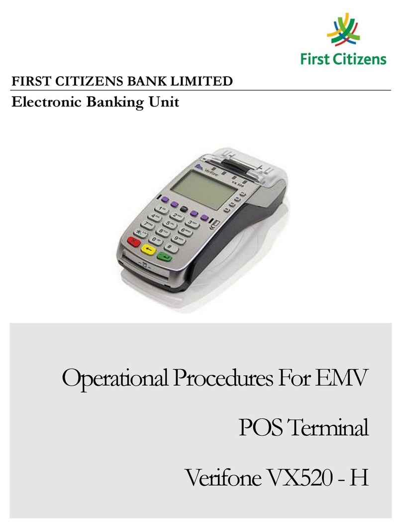 VeriFone VX520-H Quick start guide