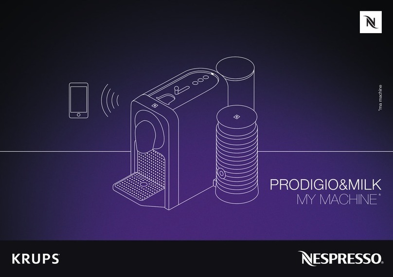 Krups Nespresso Prodigio&Milk XN411T10 User manual Krups Nespresso Prodigio&Milk XN411T10 User manual