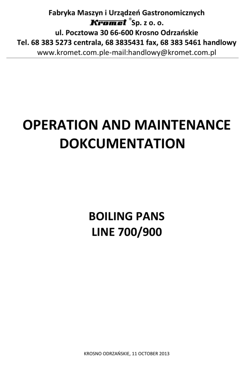Kromet 700 Series OPERATION AND MAINTENANCE DOKCUMENTATION Kromet 700 Series OPERATION AND MAINTENANCE DOKCUMENTATION