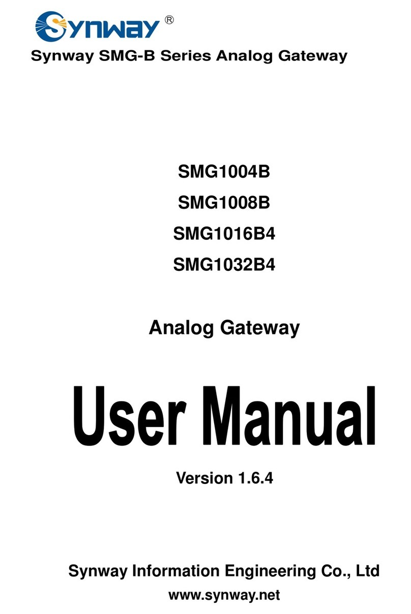 Sunway SMG-B Series user manual