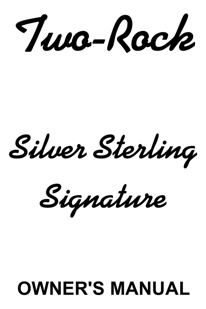 Two-Rock Silver Sterling Signature owner's manual