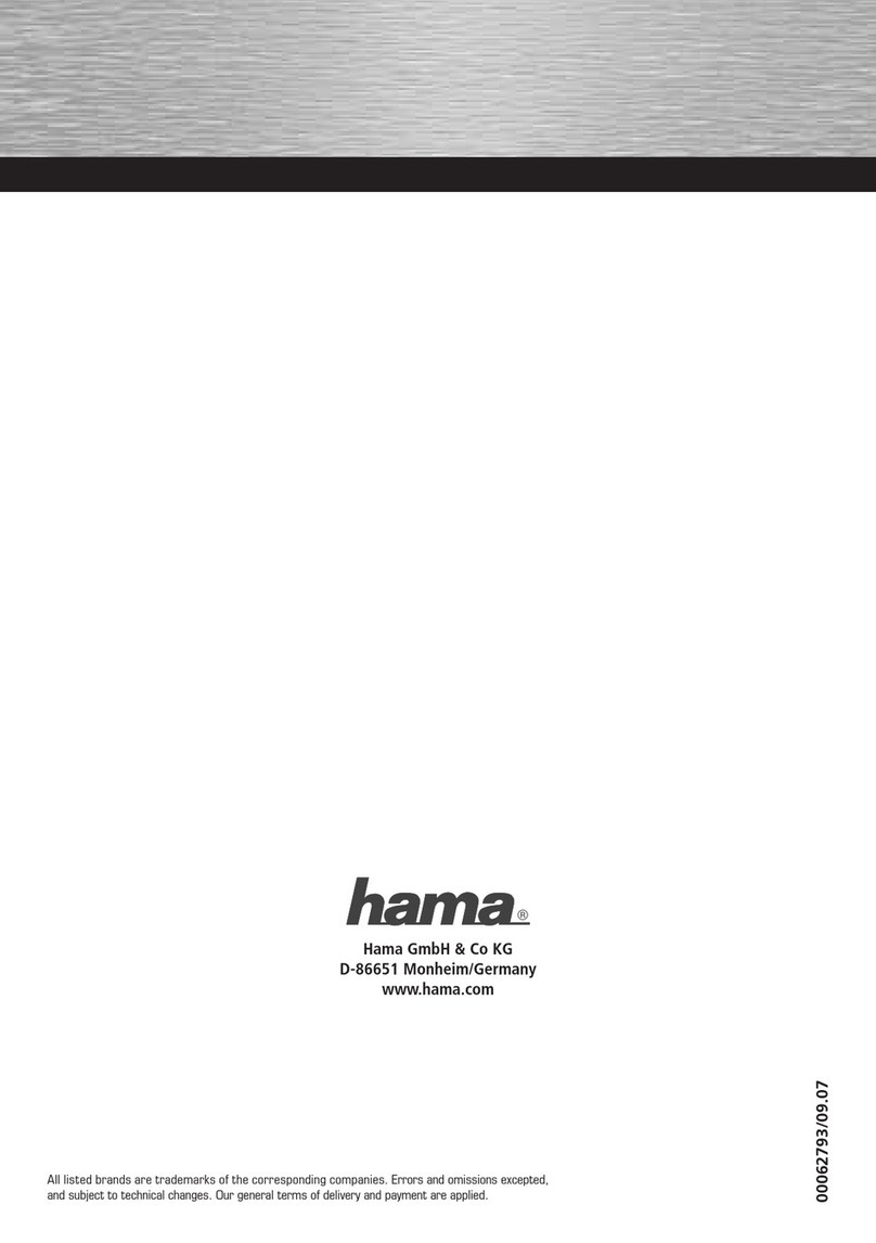 Hama 62793 Operating	 instruction