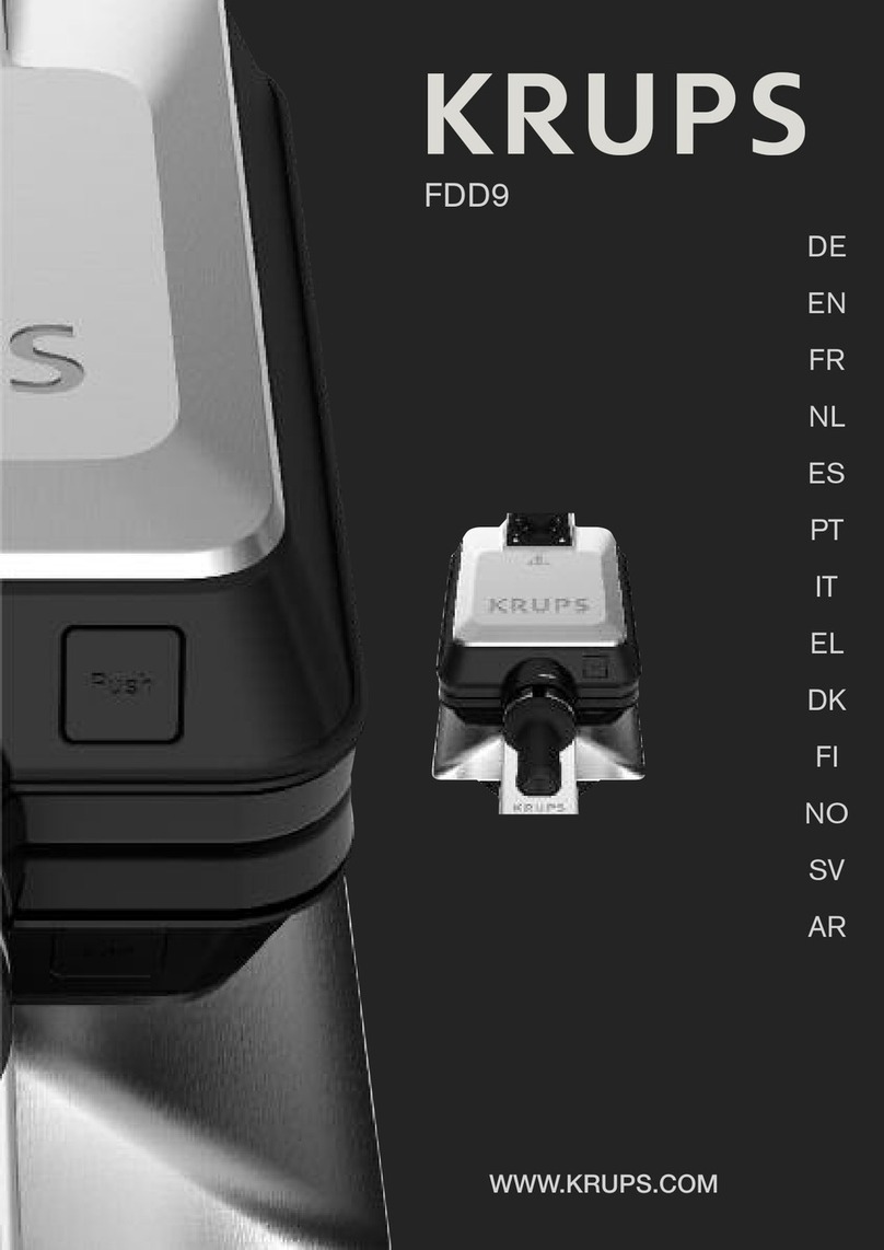 Krups EXPERT WAFFLE MAKER FDD9 Series manual